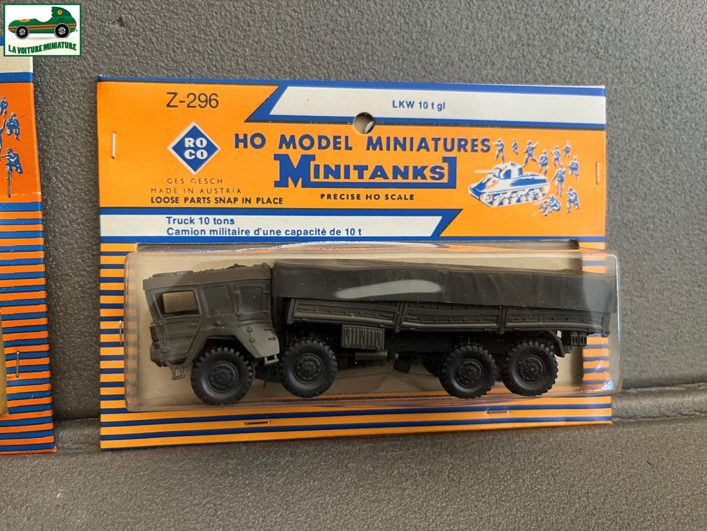 Miniature Engin Militaire Lot 2 Camion Char Roco Minitanks 1/87 HO Défauts HS