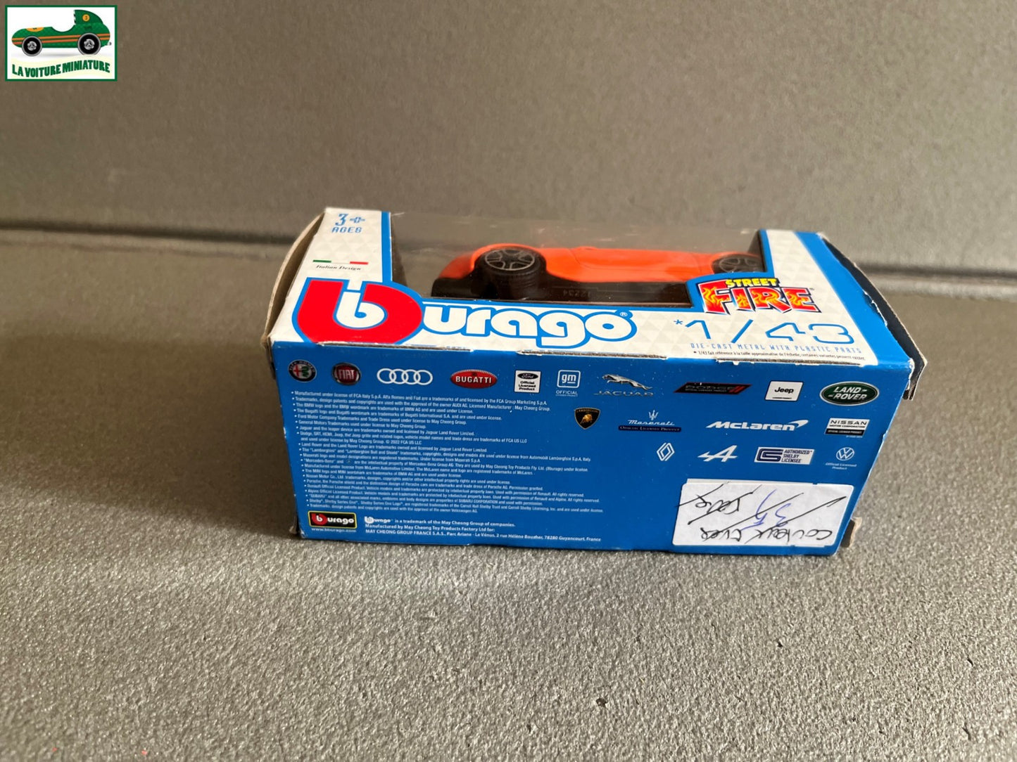 Voiture Miniature Renault Alpine A110 2018 Burago Orange au 1/43