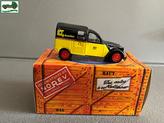 Voiture miniature Citroen 2cv Azu dusolier Norev Hachette au 1/43