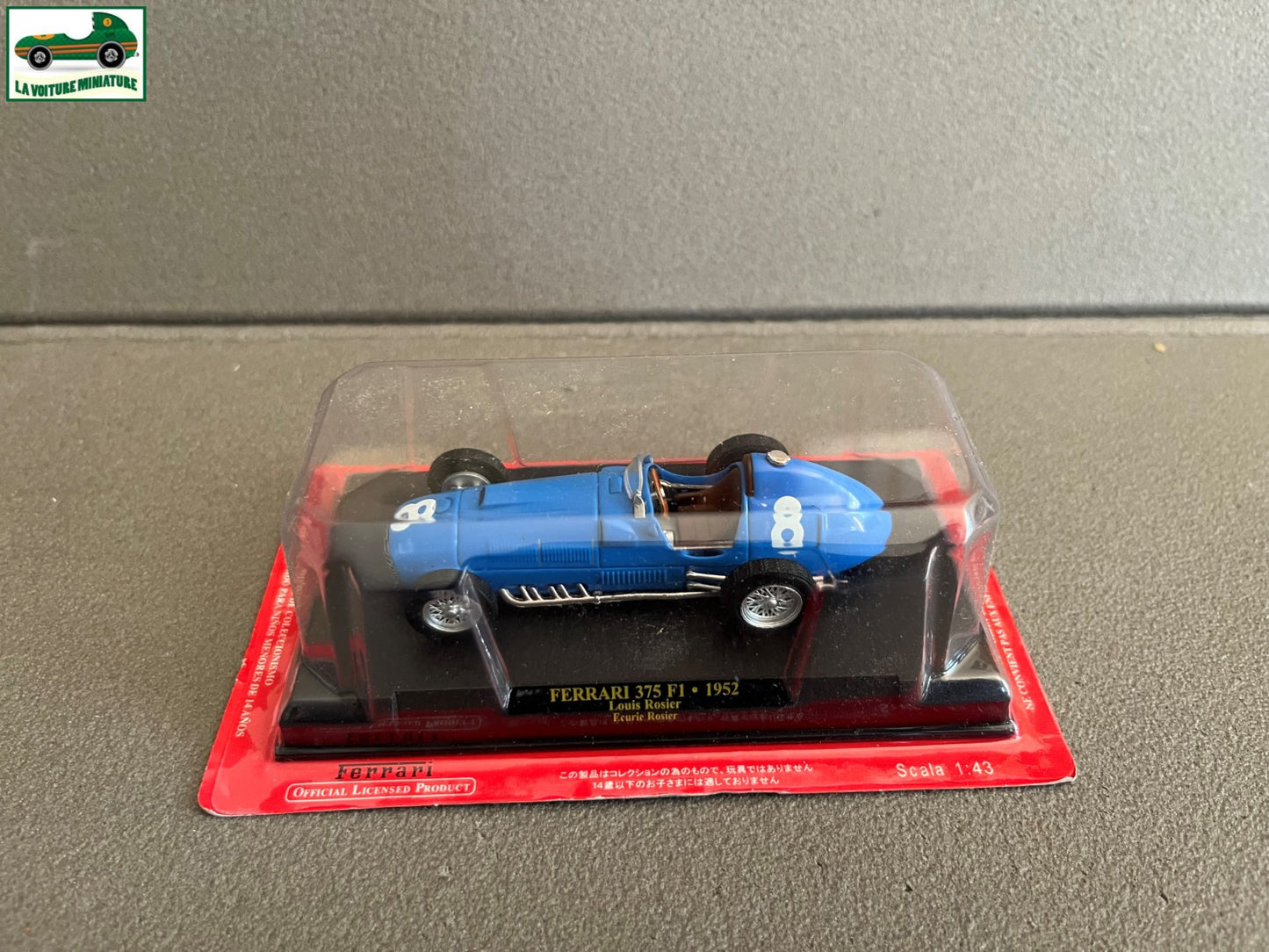 Voiture miniature Collection Formule 1 Ferrari 375 F1 1952 Louis Rosier 1/43