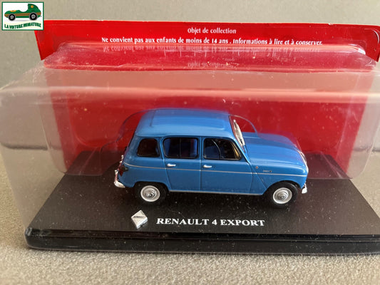 Voiture miniature Passion Renault 4 4L R4 Export Hachette au 1/43
