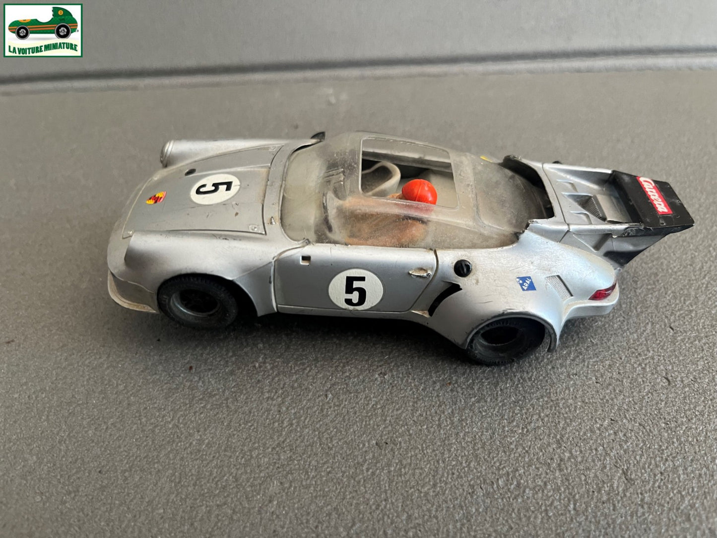 Ancienne Voiture Miniature Circuit Porsche 911RSR Carrera Epave Pièces