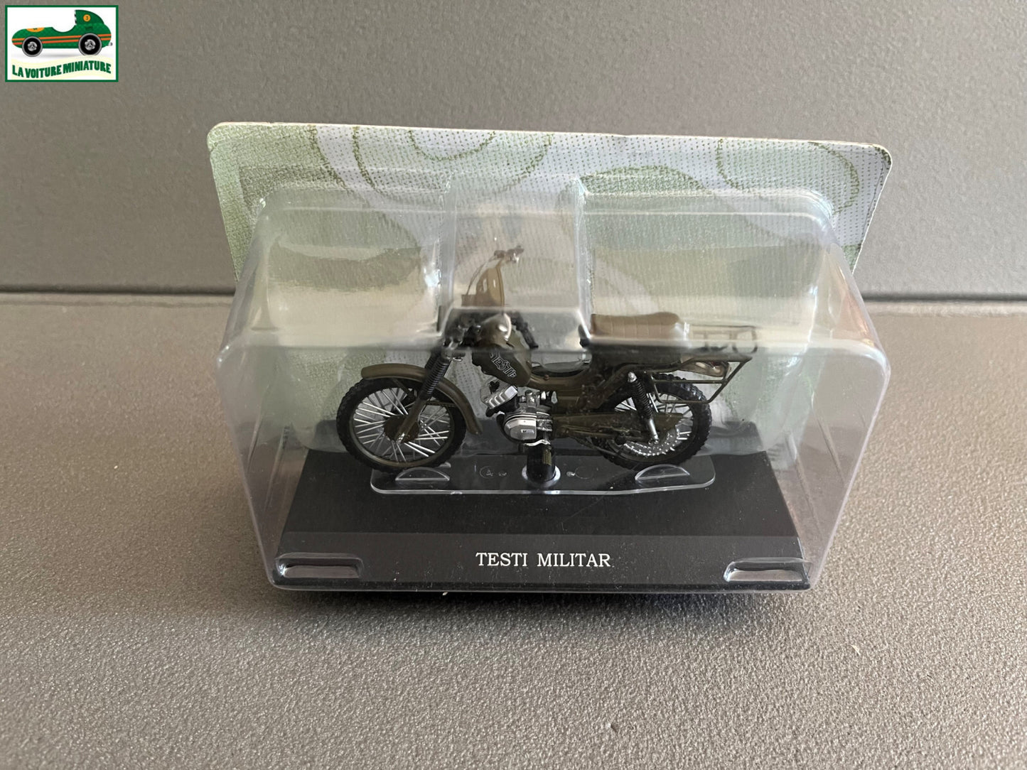 Moto Cyclomoteur miniature Testi Militar Leo Models 1/18