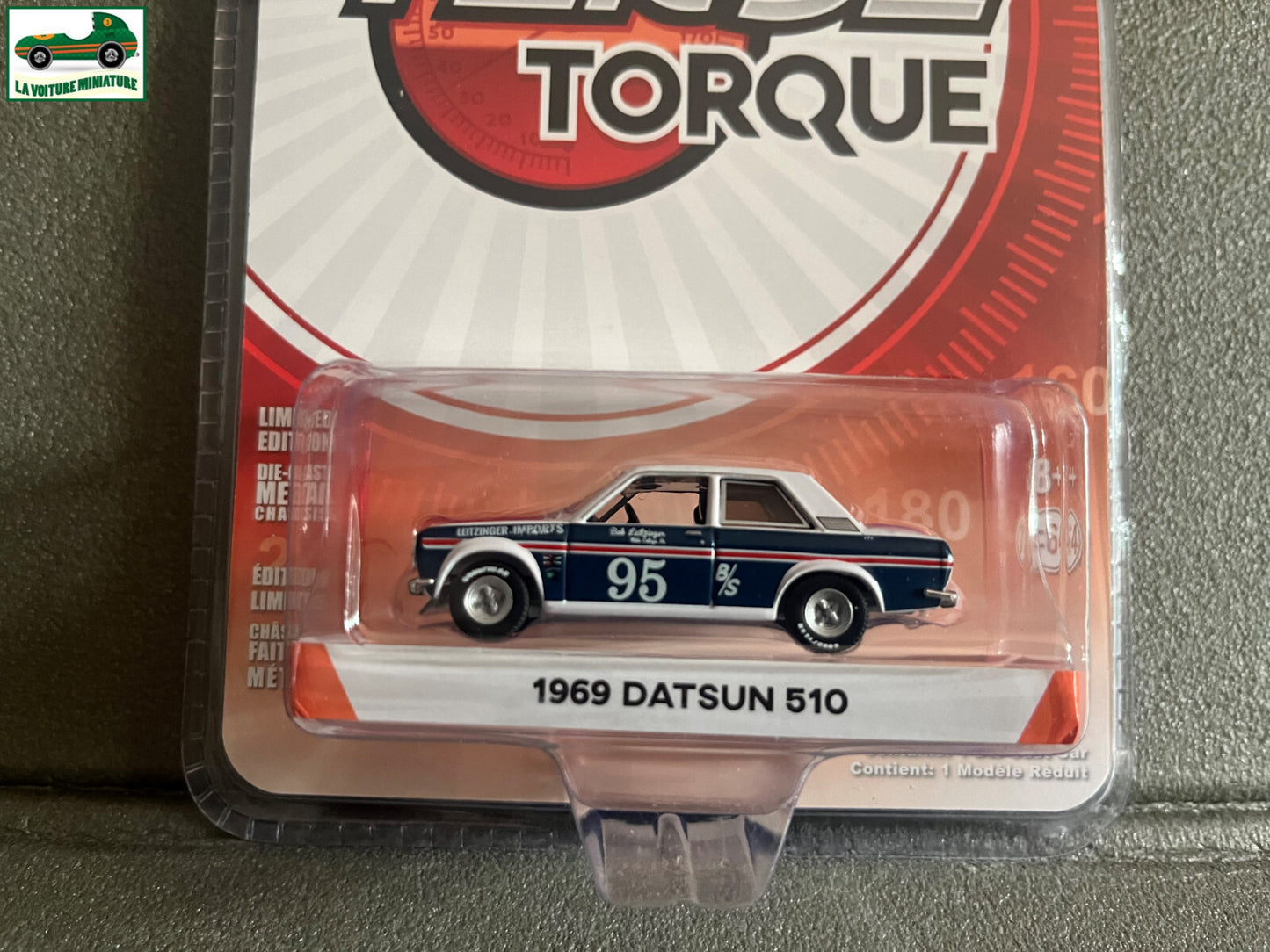 Voiture Miniature 1969 Datsun 510 Greenlight au 1/64