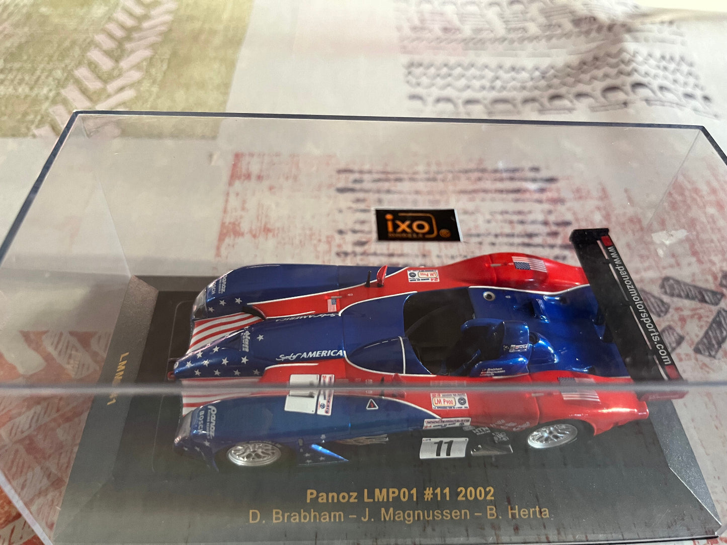 Voiture Miniature Course Le Mans Panoz LMP01 2002 Ixo au 1/43