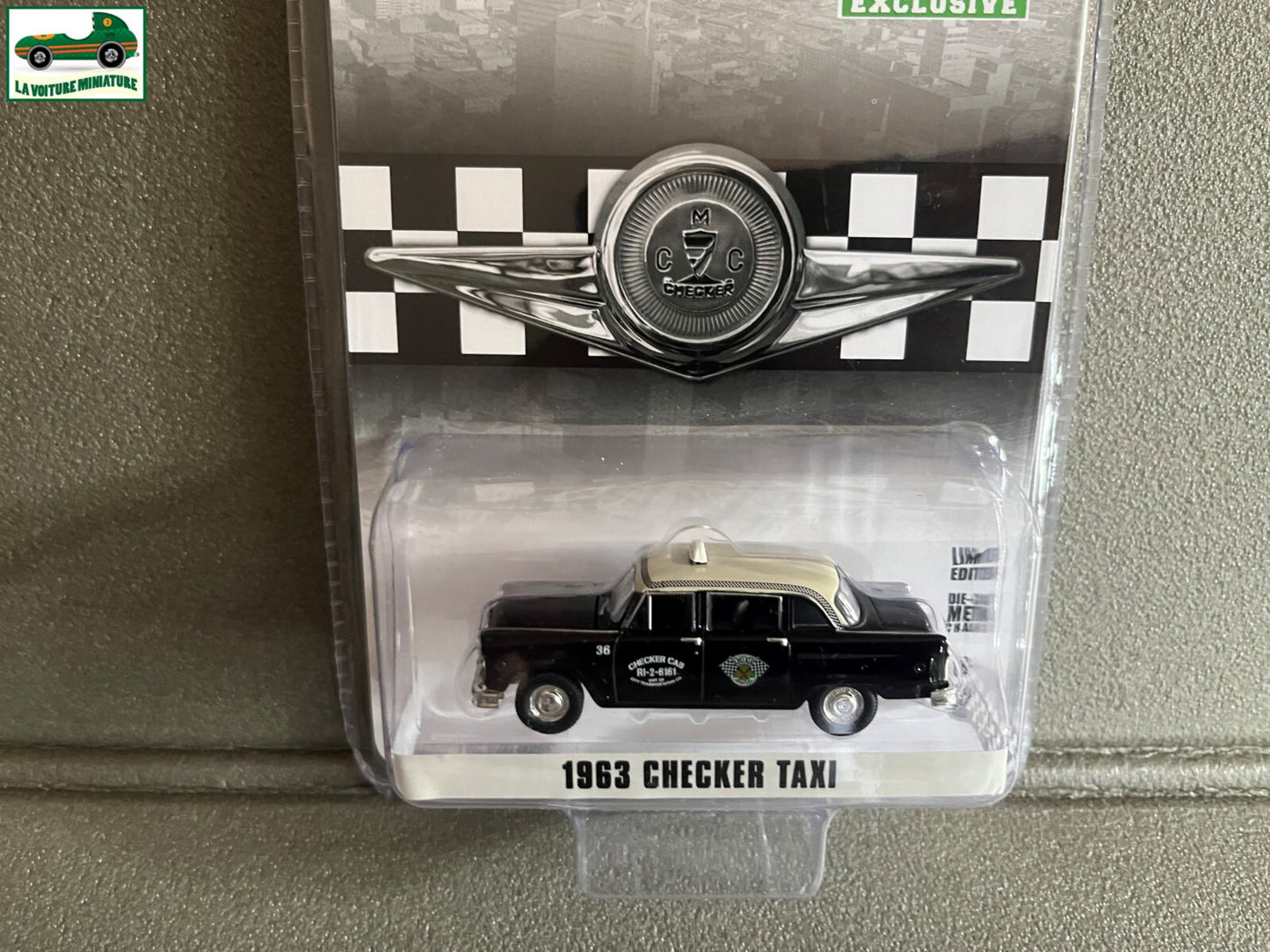 Voiture Miniature 1963 Checker Taxi Greenlight au 1/64