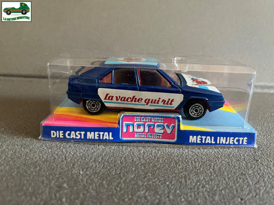 Ancienne Voiture Miniature Citroen BX La Vache qui Rit Norev au 1/43