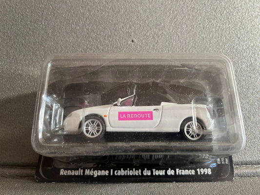 Voiture Miniature Renault Mégane I Cabriolet Norev Tour de France 1998 1/43