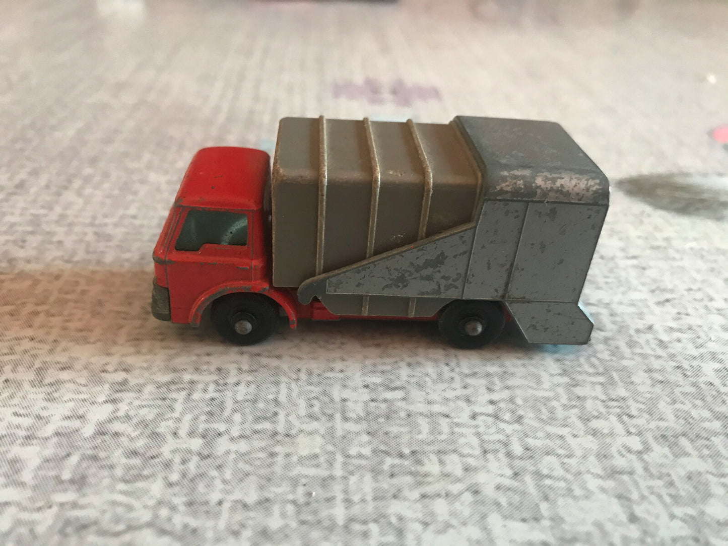 Voiture Miniature Camion Poubelle Lesney Refuse Truck N°7 England Matchbox