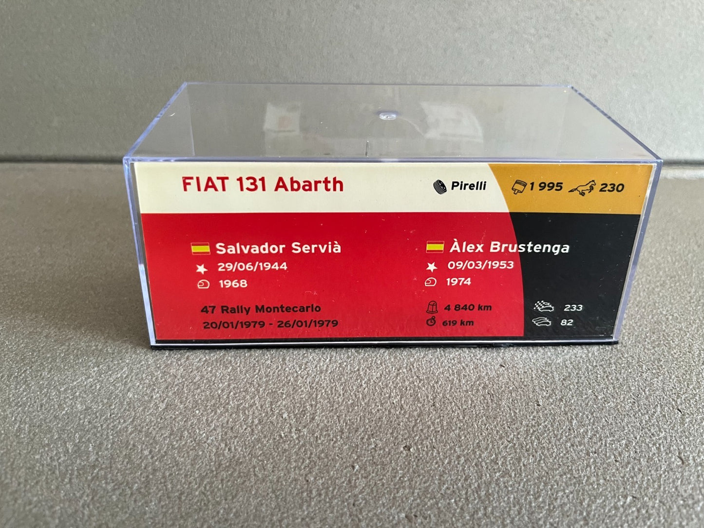 Voiture Miniature Fiat 131 Abarth Rallye Monte Carlo 1979 au 1/43
