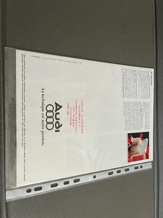 Ancien Dépliant Brochure Documentation Automobile Audi 80