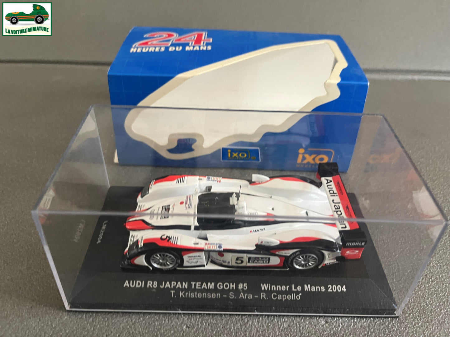 Voiture Miniature Audi R8 Japan Team GOH Winner Le Mans 2004 Ixo au 1/43
