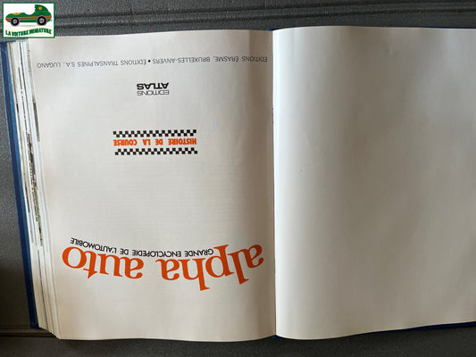 Livre Voiture Automobile Alpha Auto Histoire de La Course Encyclopédie Atlas