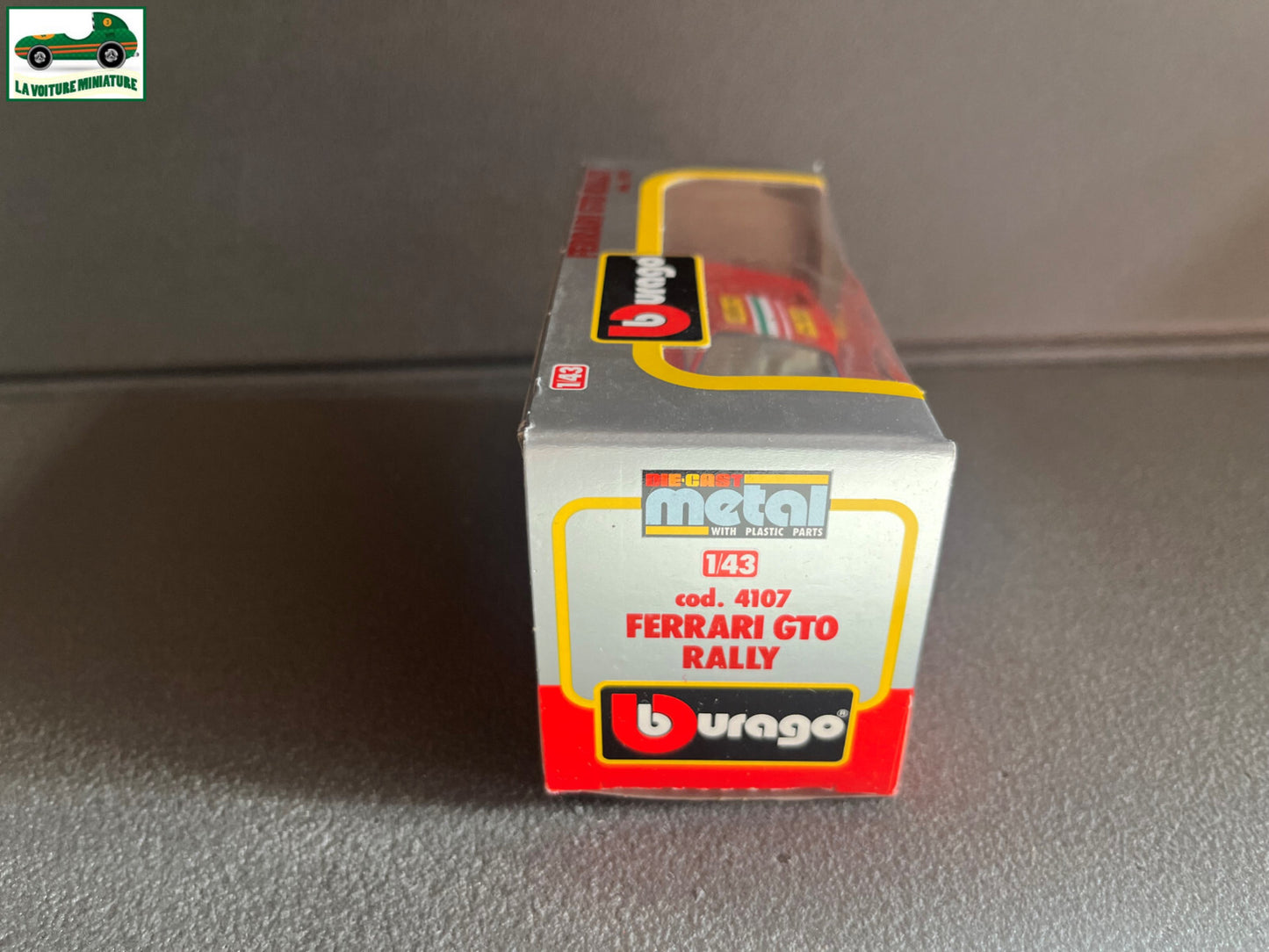 Voiture miniature Collection Ferrari GTO Rally cod 4107 Burago 1/43