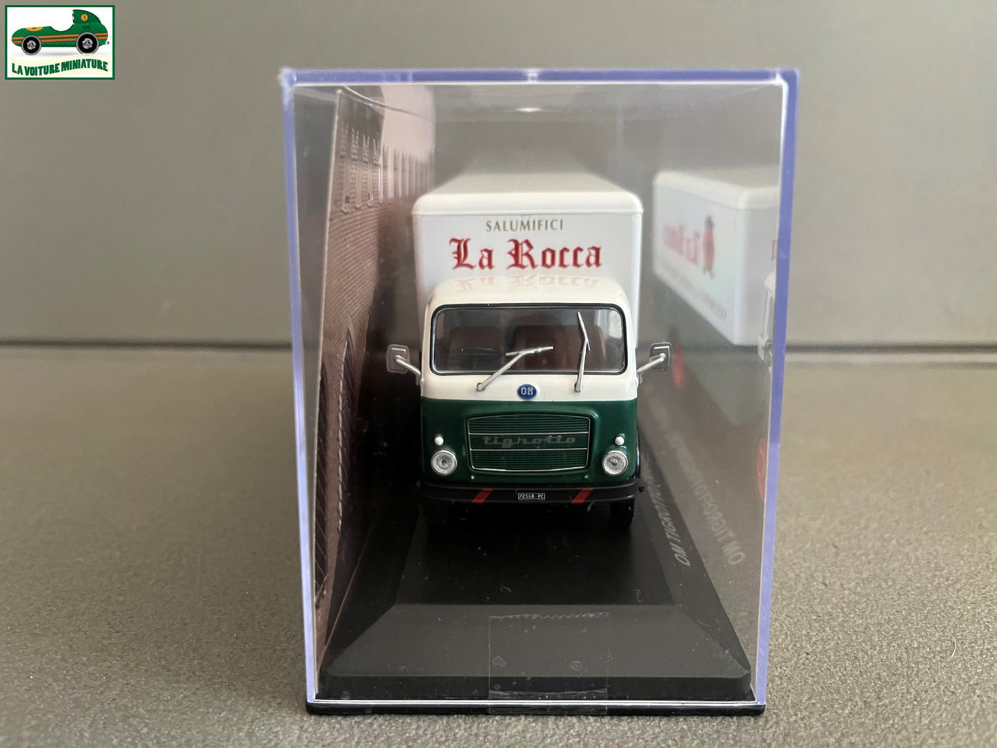 Voiture Miniature Camion Publicitaire OM Tigretto La Rocca 1963 1/43