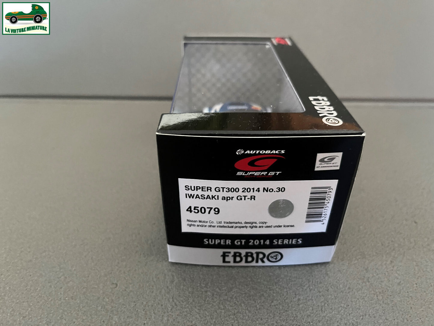 Voiture Miniature Iwasaki apr GT-R Super GT300 2014 Ebbro au 1/43