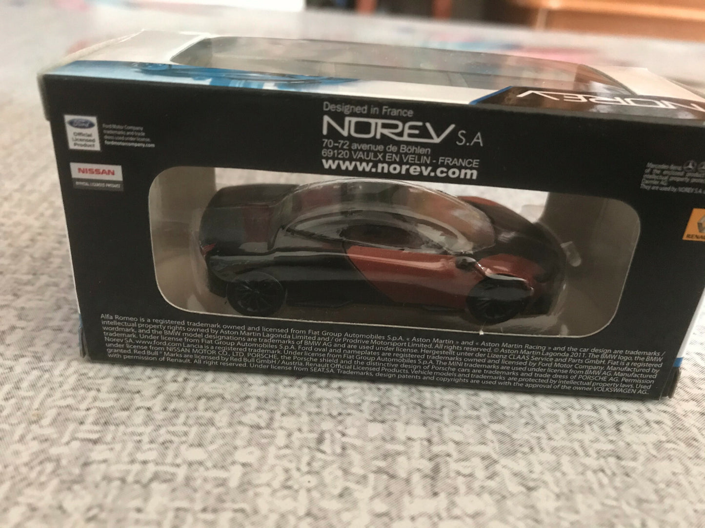 Voiture miniature Peugeot Onyx Concept Norev ShowRoom 3 inches 1/64
