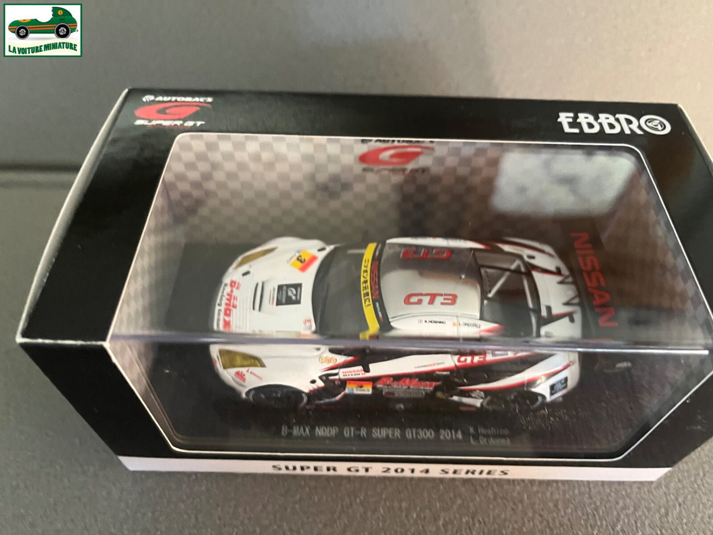 Voiture Miniature B-Max NDDP GT-R Super GT300 2014 Ebbro au 1/43