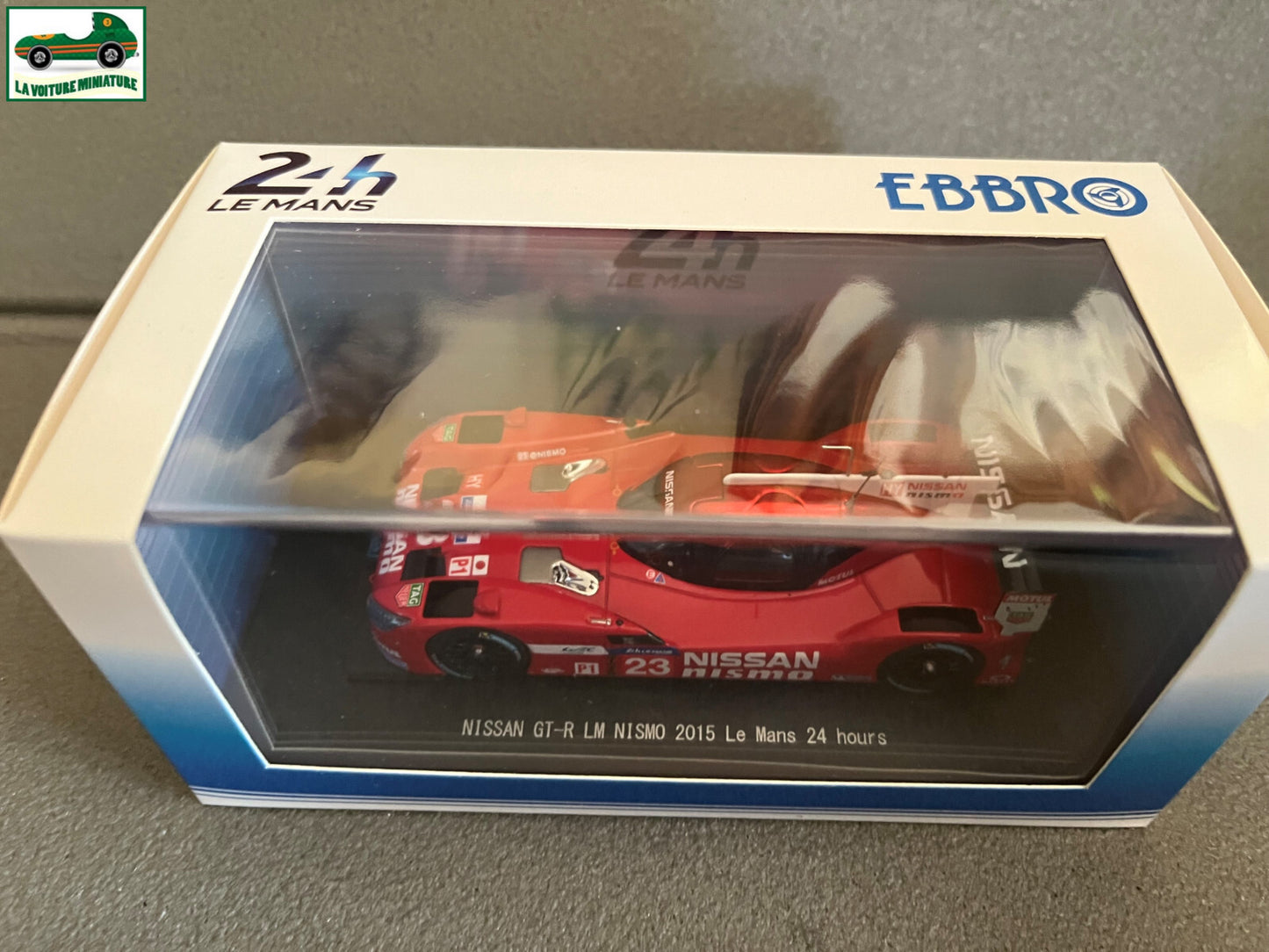 Voiture Miniature Nissan GT-R LM Nismo Le Mans 24 hours 2015 Ebbro Le Mans 1/43