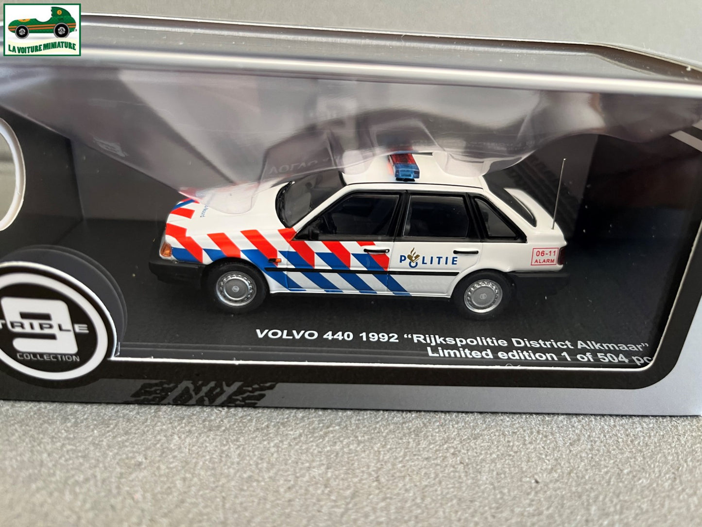 Voiture Miniature Volvo 440 1992 Police Triple 9 au 1/43