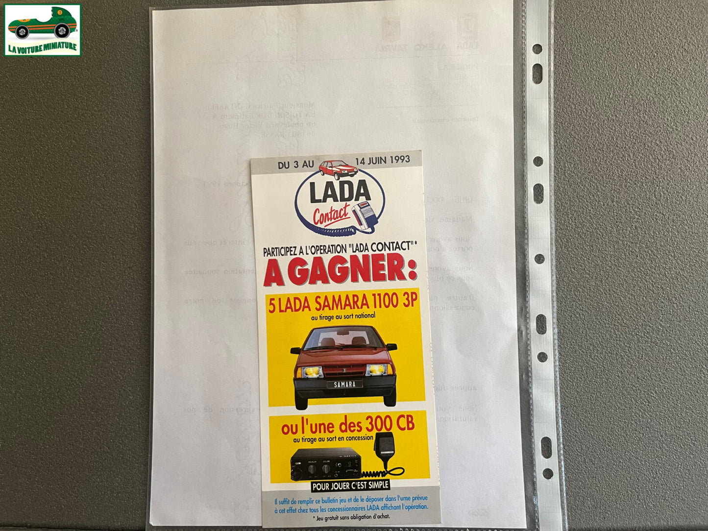 Ancien Dépliant Brochure Documentation Automobile Lada Poch Courrier 1991