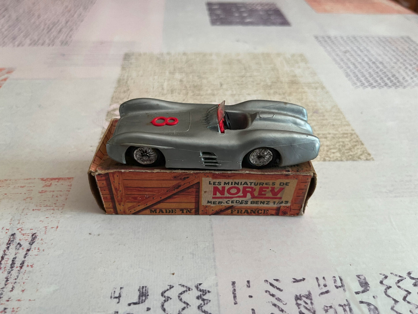 Voiture Miniature Mercedes Benz Competition Norev Plastique France 1/43