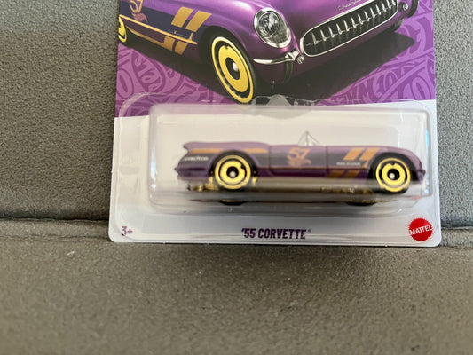 Voiture miniature Hot Wheels 55 Corvette Mattel