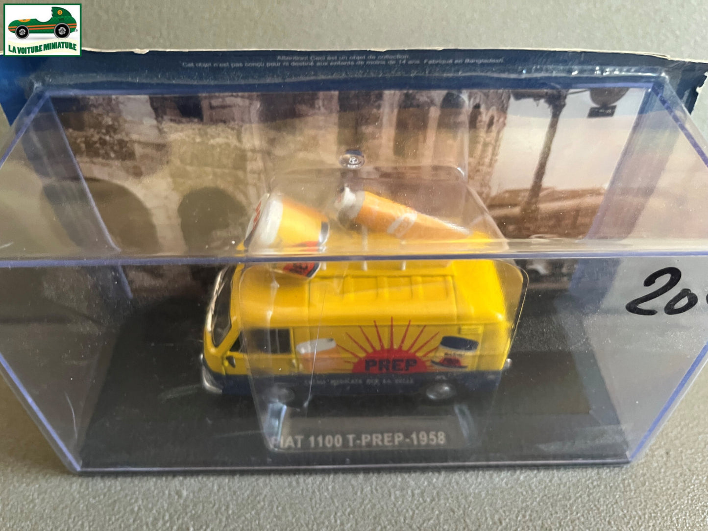 Voiture miniature publicitaire utilitaire Fiat 1100 T-PREP 1958 au 1/43
