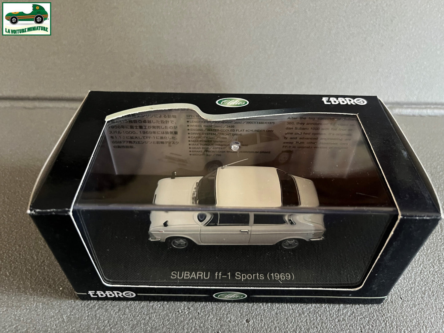 Voiture Miniature Subaru FF-1 Sports 1969 Ebbro au 1/43