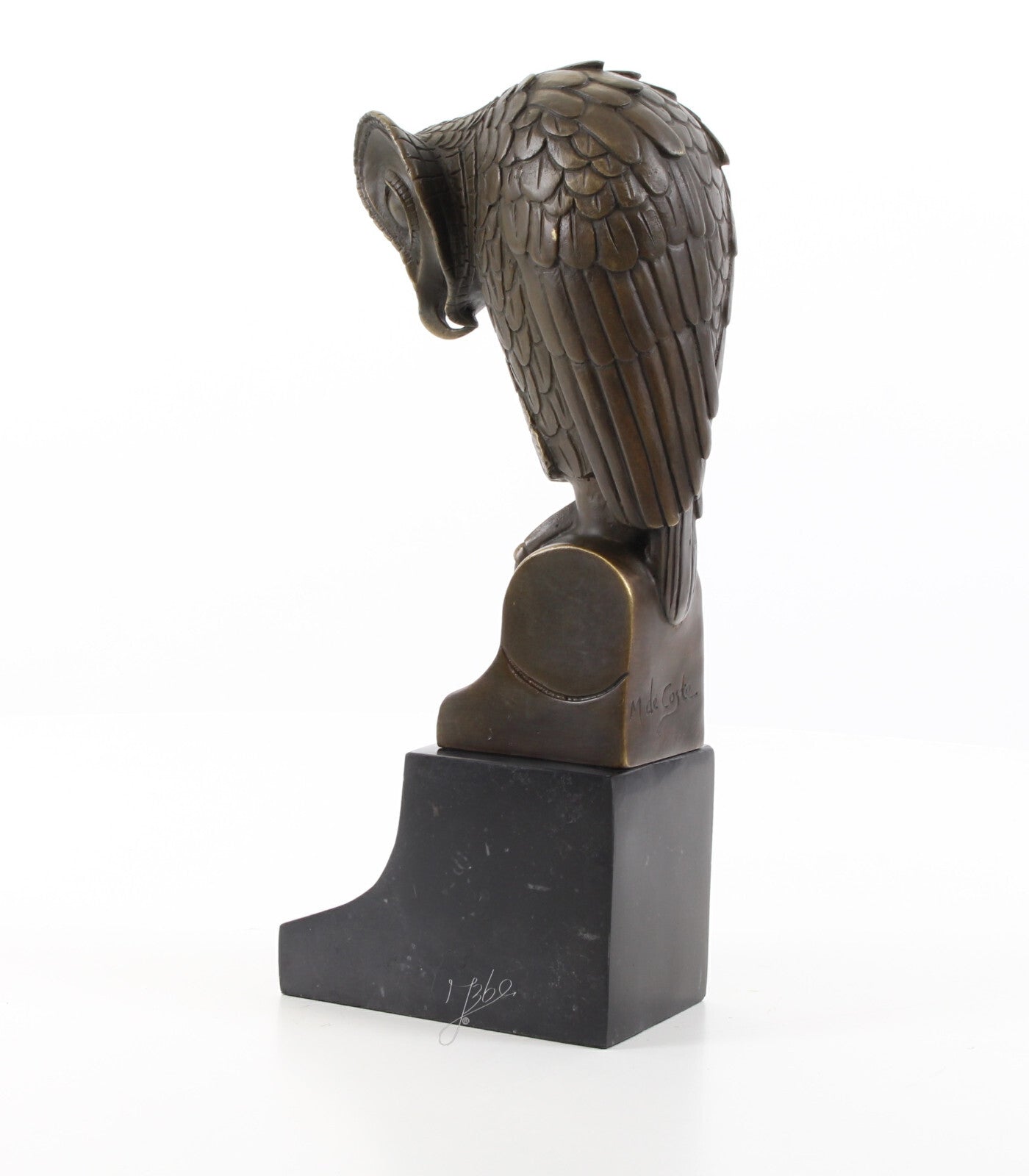 Statue Sculpture Bronze Art Déco Nouveau Hibou Chouette DSBJ-50 Moderne