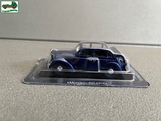 Voiture Miniature Moskovitch 400-420A Cabriolet Pays de L'est URSS Russie 1/43