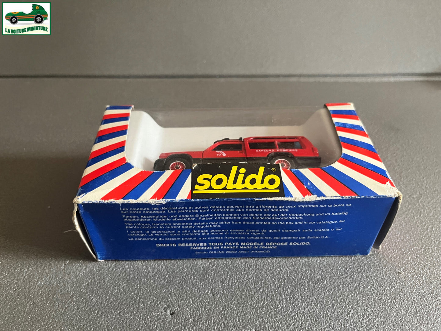 Voiture Miniature 2119 Talbot Rancho Pompiers Solido au 1/43