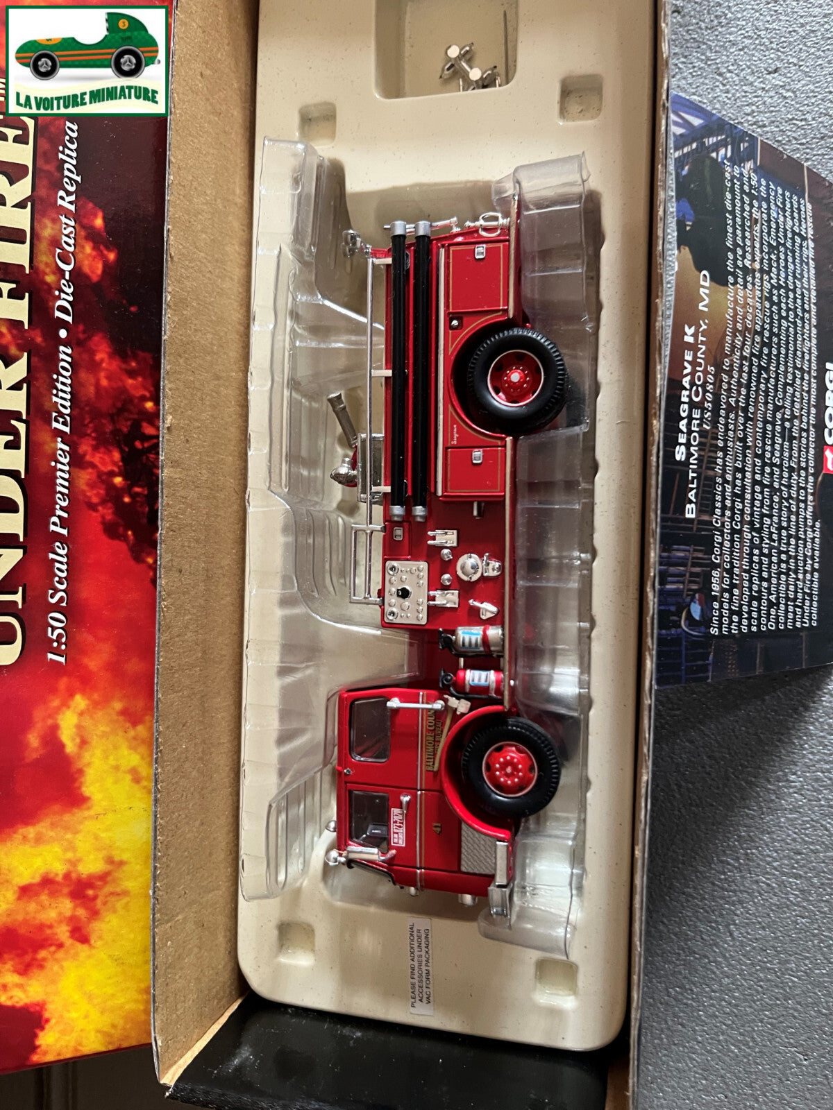Voiture miniature Camion Pompiers Seagrave K Baltimore Corgi Heroes 1/50