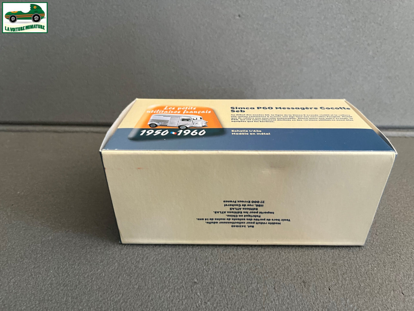 Voiture Miniature Utilitaire Simca P60 Messagère SEB Atlas Eligor 1/43