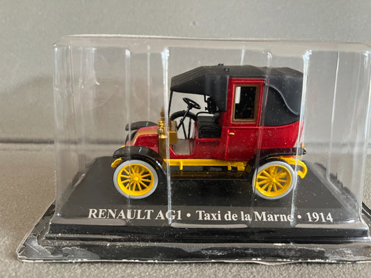 Voiture Miniature Renault AG1 Taxi de la Marne 1914 Taxi Du Monde au 1/43 Altaya