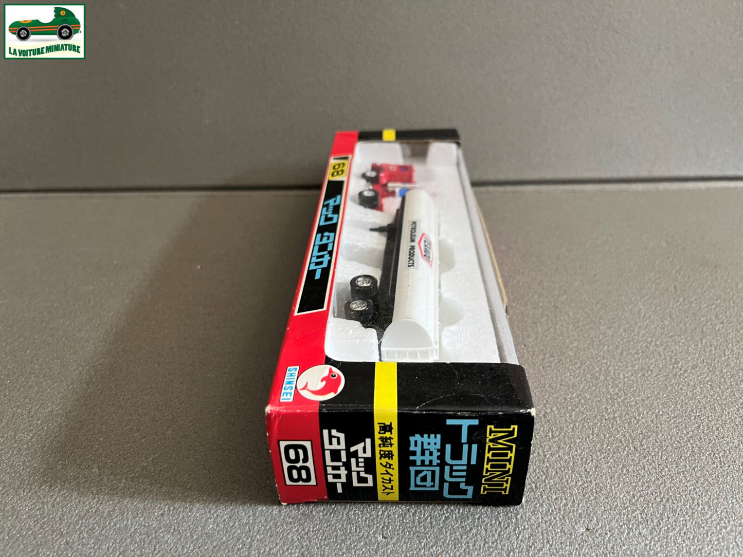 Voiture miniature Camion Semi Remorque Citerne Shinsei Mack Tanker Texaco