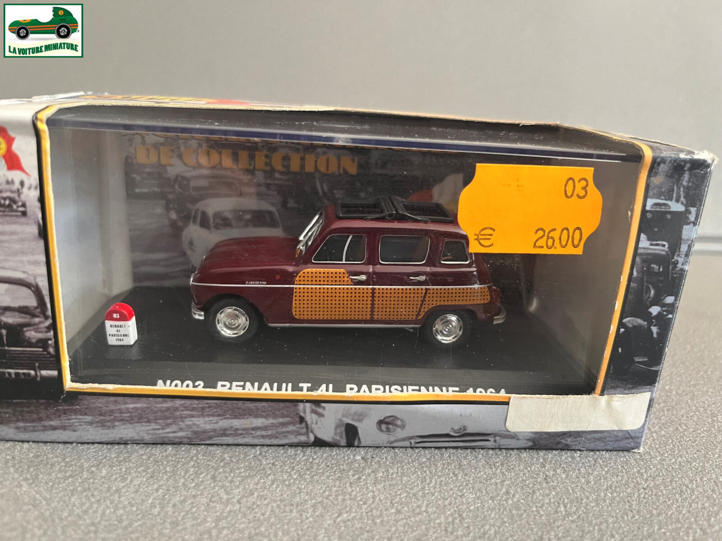 Voiture Miniature Renault 4L Parisienne 1964 Nostalgie au 1/43