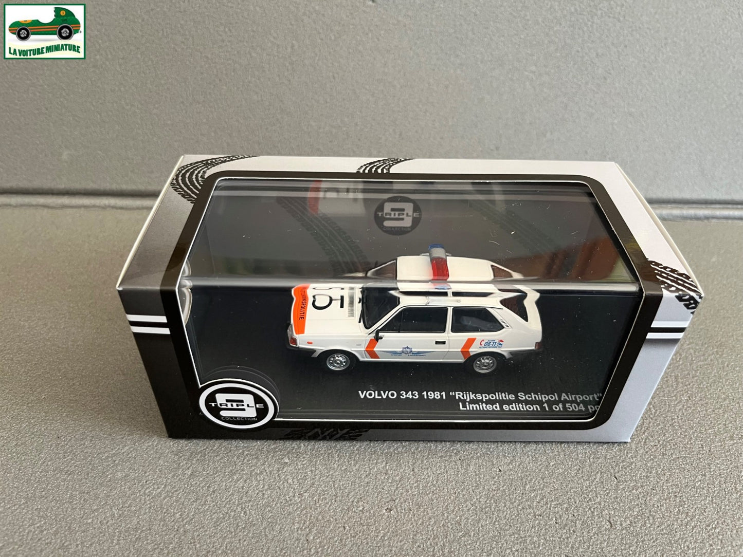 Voiture Miniature Volvo 343 1981 Police Triple 9 au 1/43