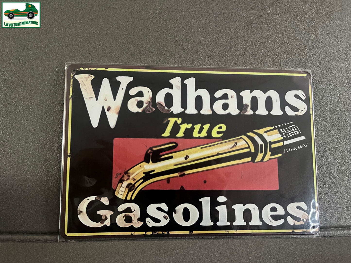Plaque Métal Voiture Automobile Garage Huile Moteur Wadhams 20 x 30 cm