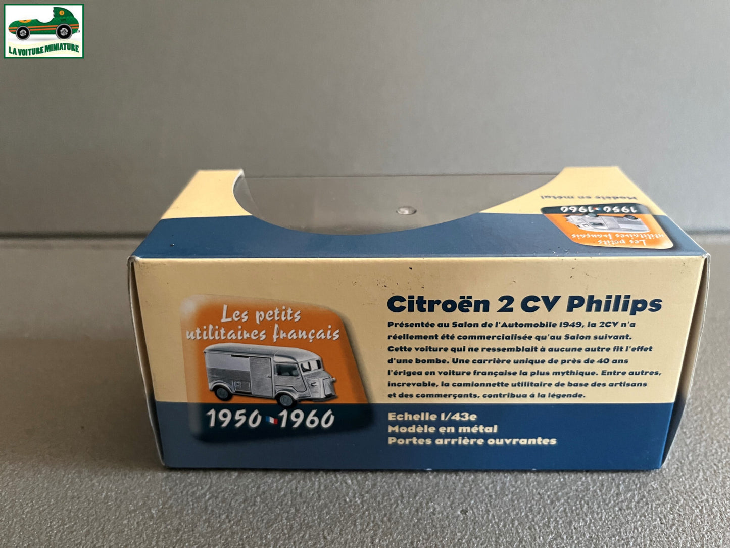 Voiture Miniature Utilitaire Citroen 2CV Camionnette Philips Atlas Eligor 1/43