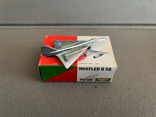Ancien Avion miniature Militaire Hustler B 58 Club 33 Polistil 1976