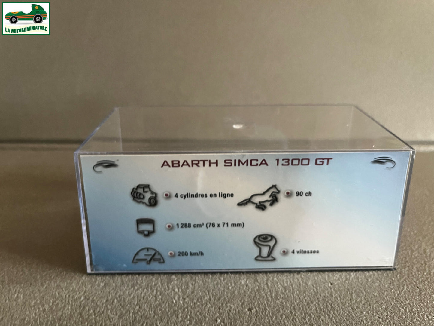 Voiture Miniature Abarth Simca 1300 GT 1962 au 1/43 Ixo Altaya