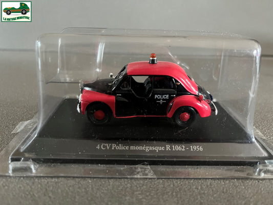 Voiture Miniature Renault 4CV Police Monégasque R 1062 1956 Eligor au 1/43
