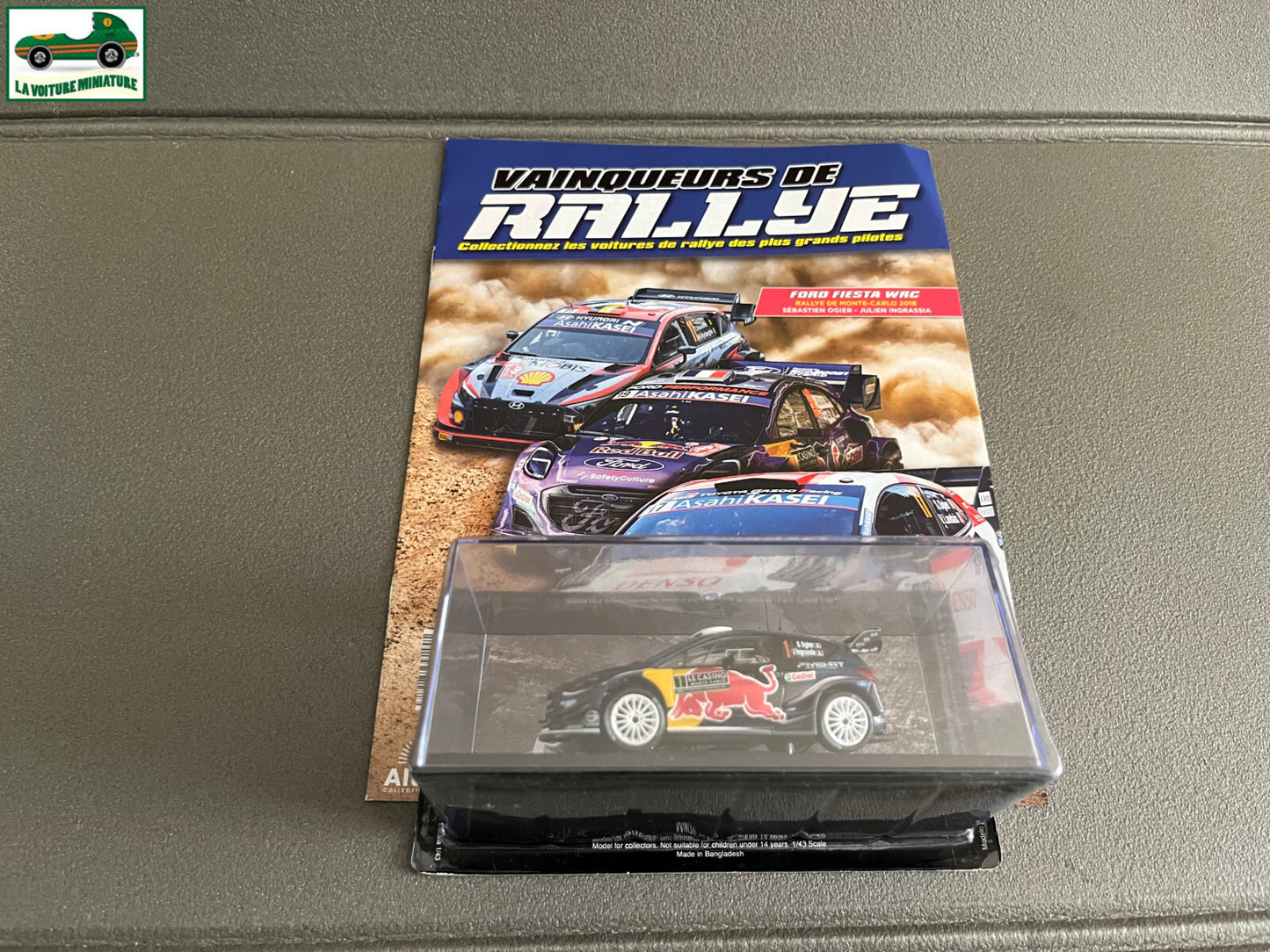 Miniature Ford Fiesta WRC Monte Carlo 2018 Ogier Vainqueur Rallye Altaya 1/43