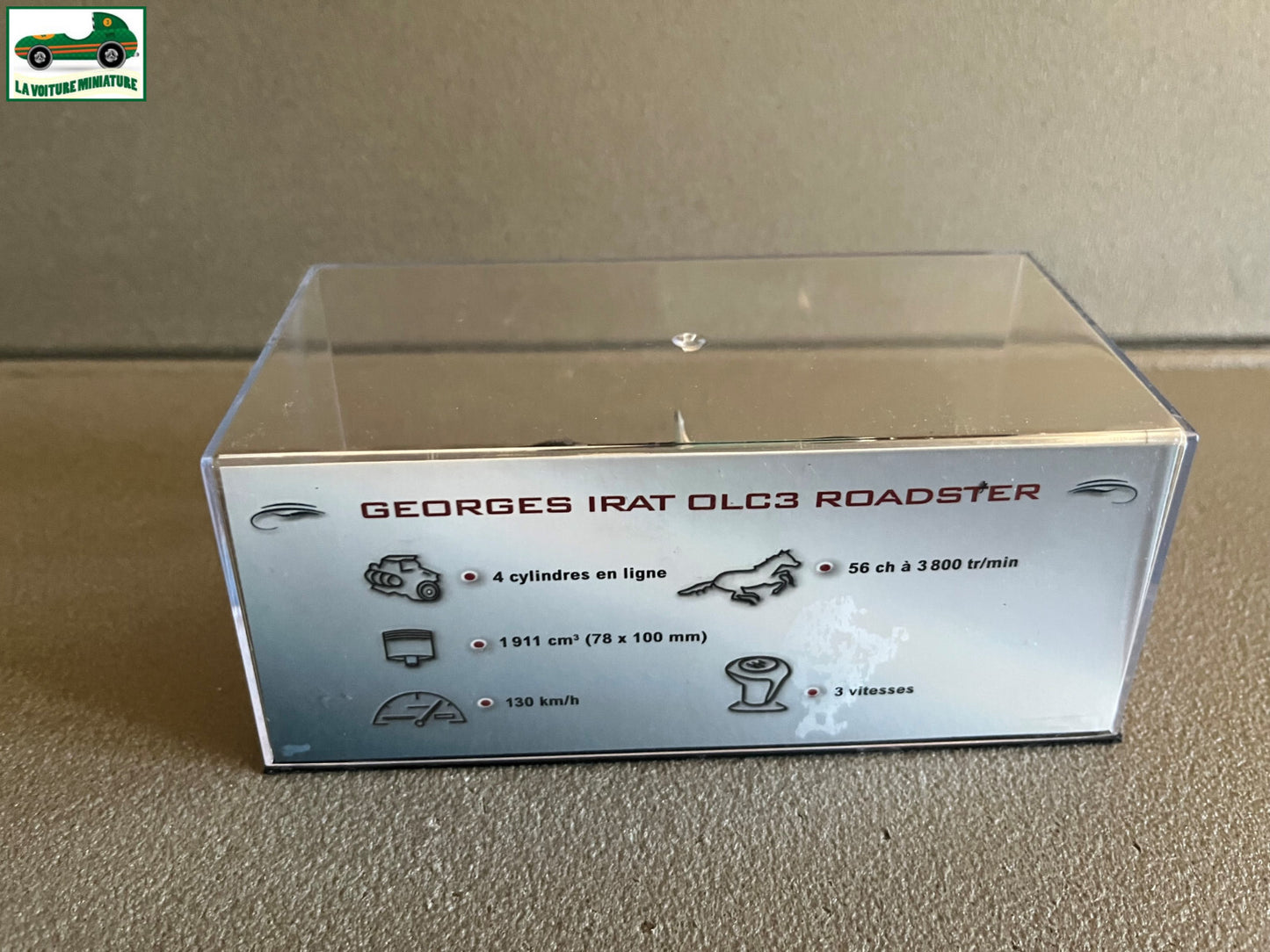 Voiture Miniature Georges Irat OLC3 Roadster 1938 au 1/43 Ixo Altaya