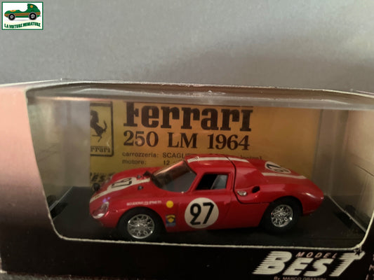 Voiture Miniature Ferrari 250 LM 1964 Le Mans 65 Best au 1/43