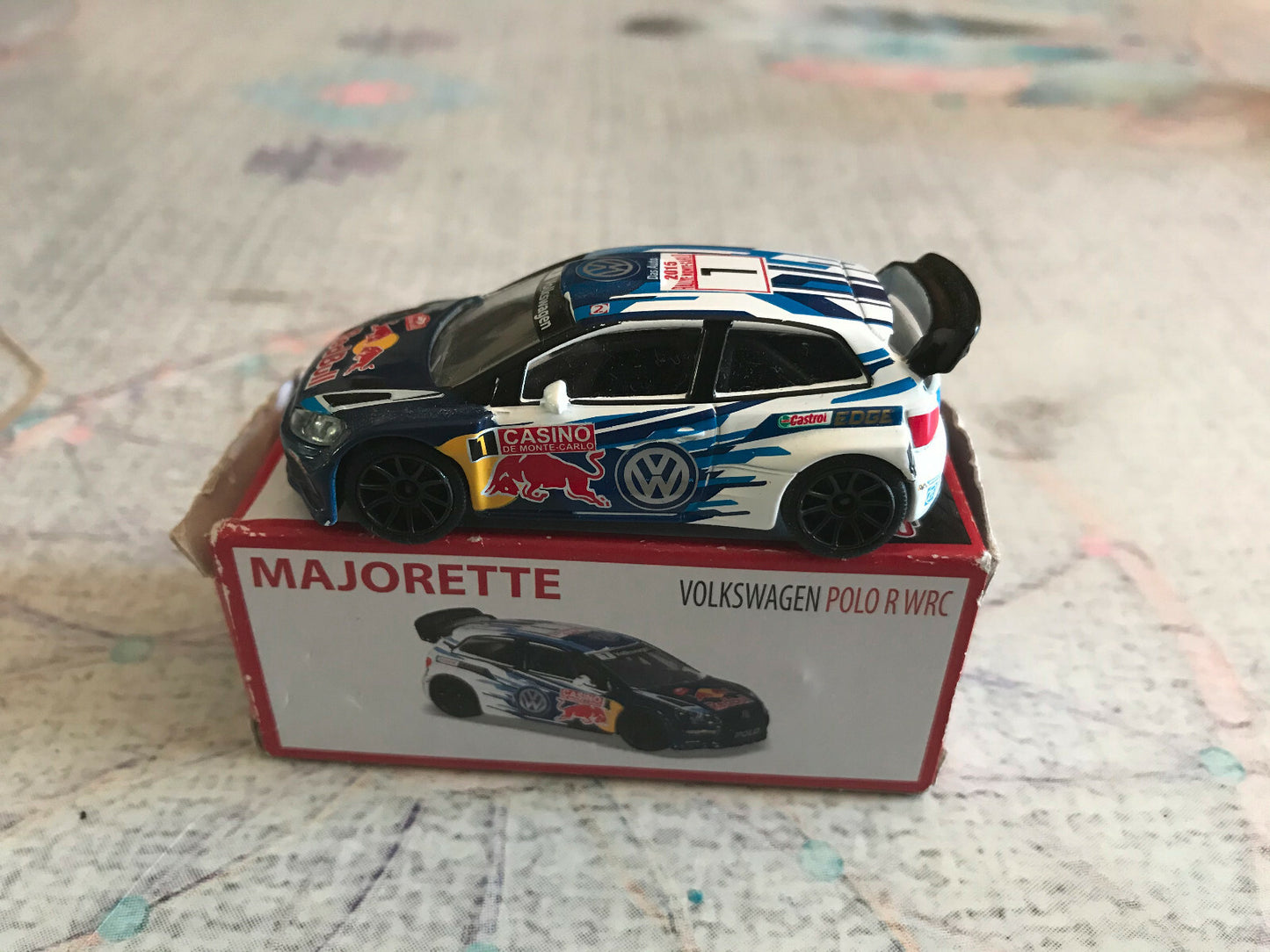 Voiture Miniature Volkswagen Polo R WRC Ogier Majorette Rallye Monte Carlo 1/57