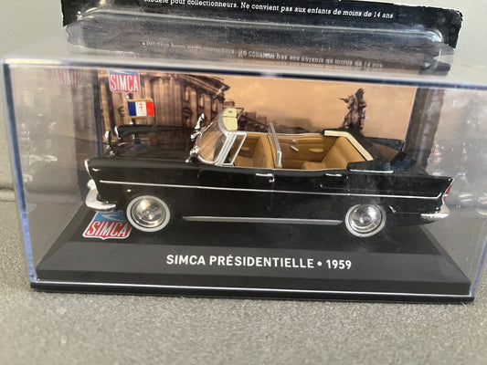 Voiture Miniature Simca Presidentielle 1959 Altaya au 1/43