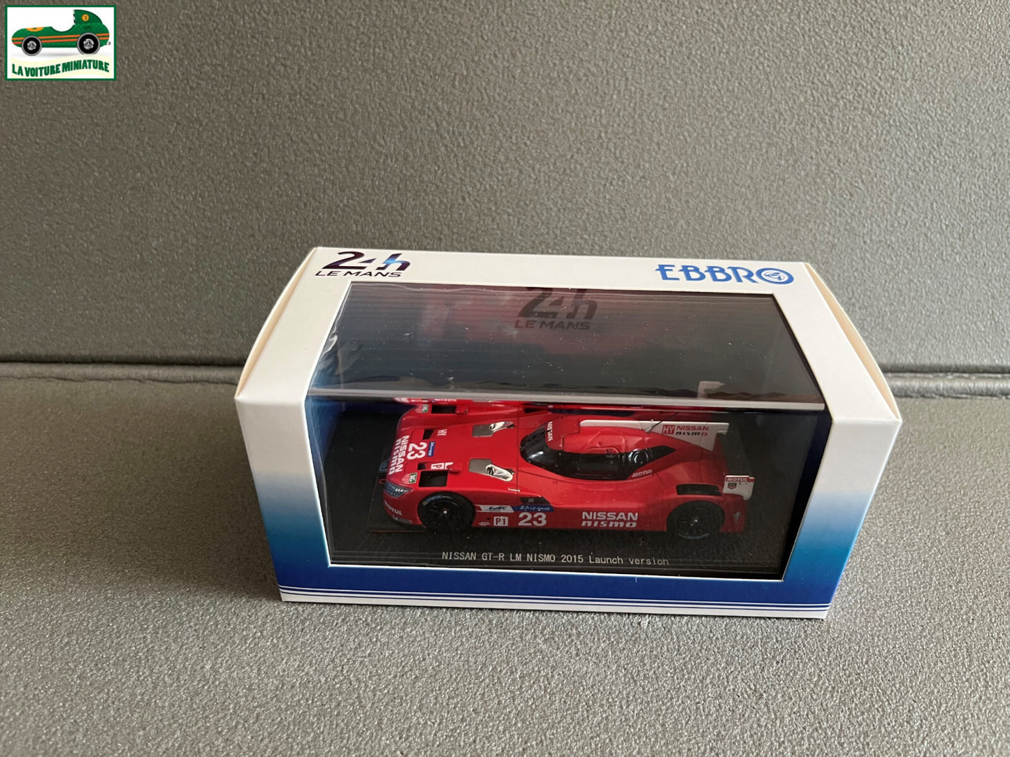 Voiture Miniature Nissan GT-R LM Nismo Launch Version 2015 Ebbro Le Mans 1/43