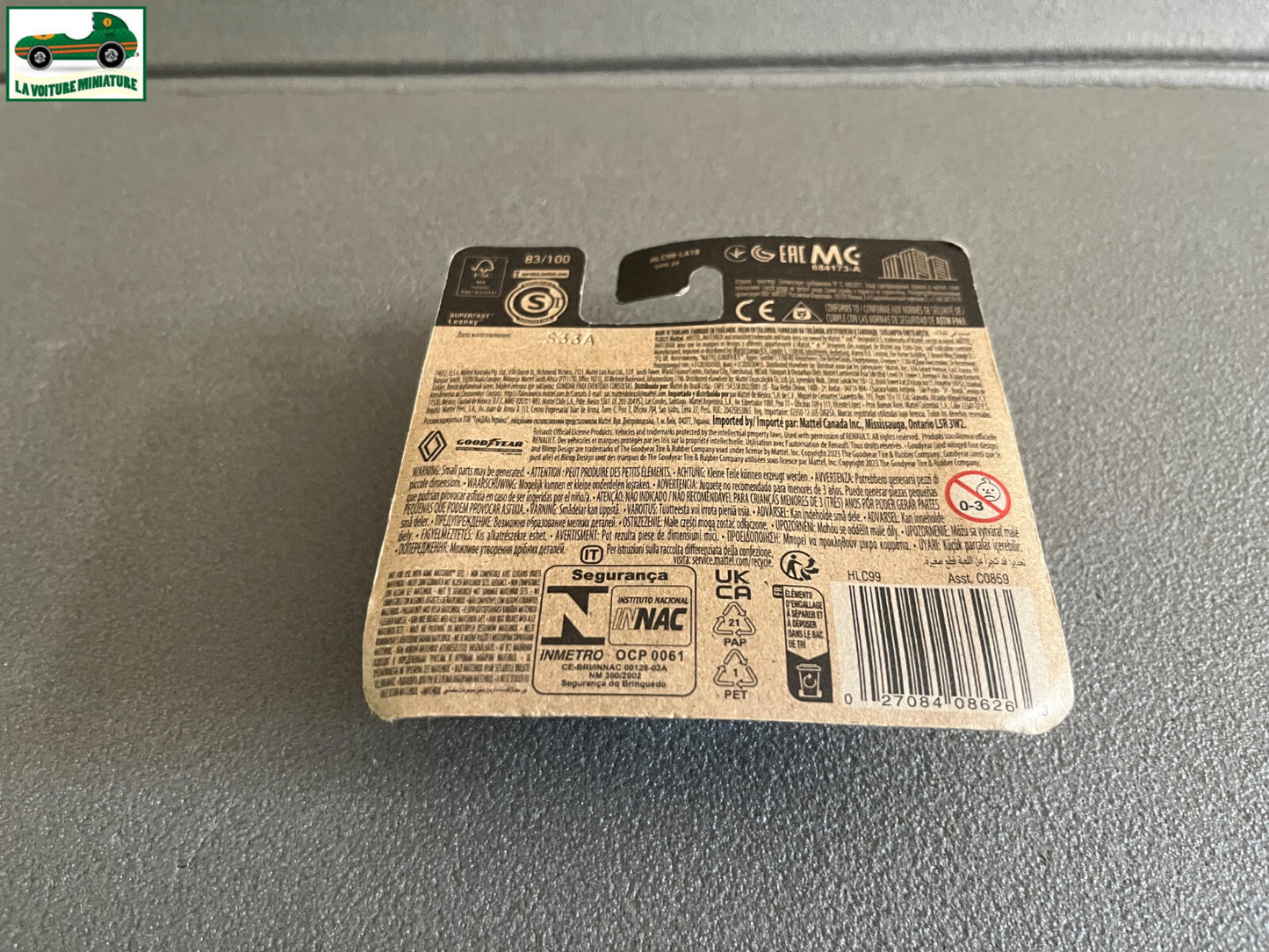 Voiture miniature Renault Kangoo GoodYear Matchbox 70 Years 1/64
